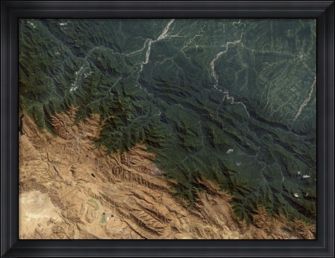Framed Andes Mountains Print
