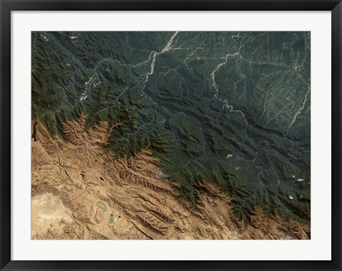 Framed Andes Mountains Print