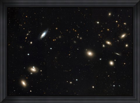 Framed Coma Cluster of galaxies Print