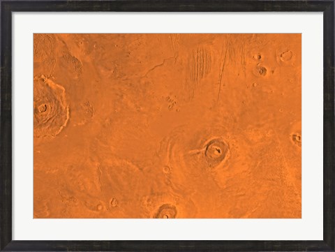 Framed Tharsis Region of Mars Print