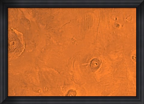 Framed Tharsis Region of Mars Print