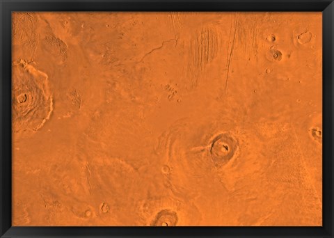 Framed Tharsis Region of Mars Print