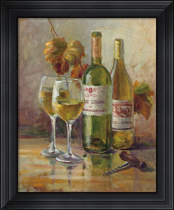 Framed Opening the Wine II Print