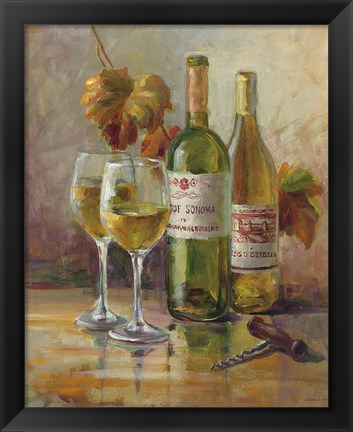 Framed Opening the Wine II Print