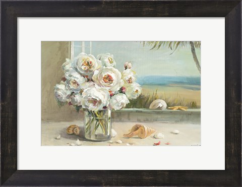 Framed Coastal Roses Print