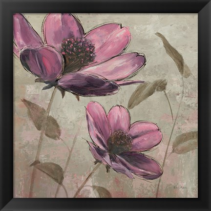 Framed Plum Floral II Print