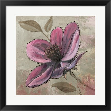 Framed Plum Floral III Print