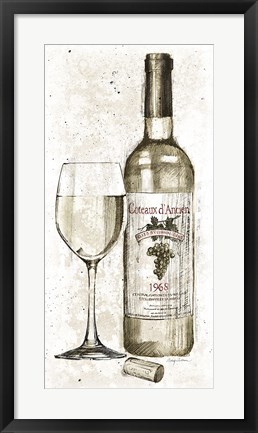Framed Pencil Wine II Print