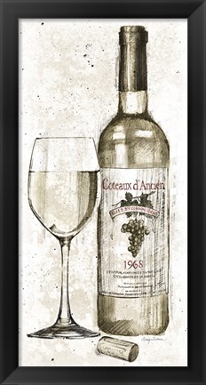 Framed Pencil Wine II Print