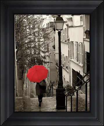 Framed Paris Stroll II Print
