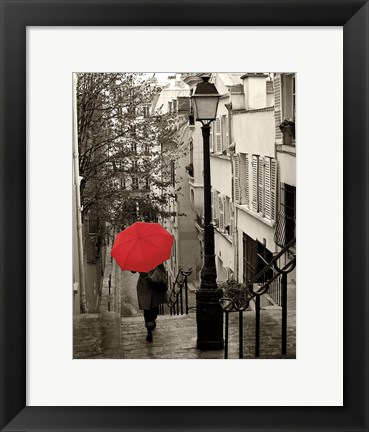 Framed Paris Stroll II Print