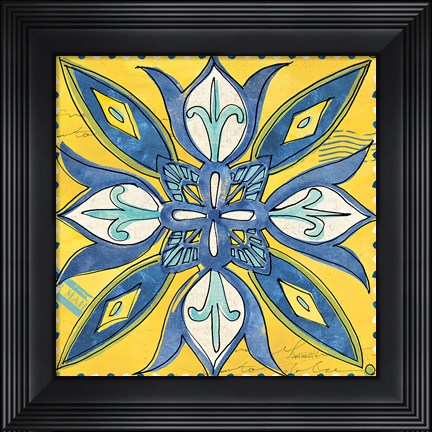 Framed Tuscan Sun Tile II Color Print