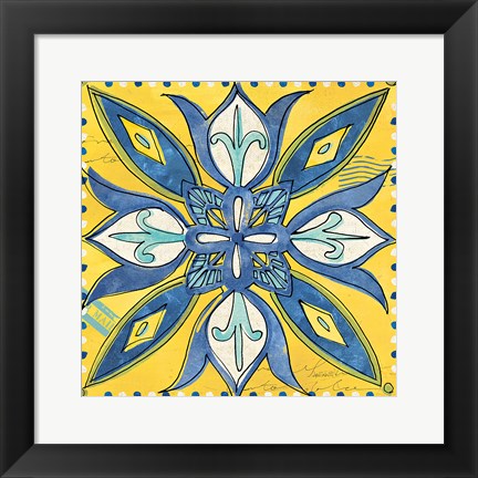 Framed Tuscan Sun Tile II Color Print