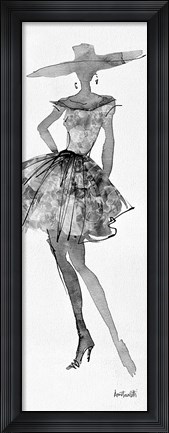 Framed Fashion Sketchbook V Print