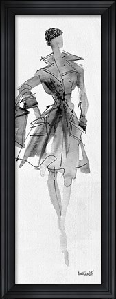 Framed Fashion Sketchbook VII Print