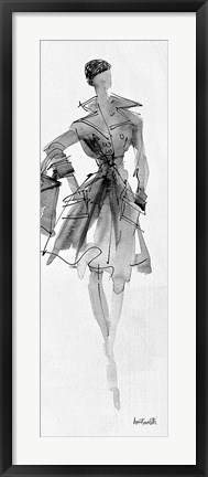 Framed Fashion Sketchbook VII Print