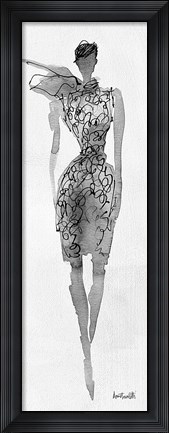 Framed Fashion Sketchbook VIII Print