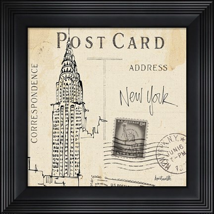Framed Postcard Sketches I Print