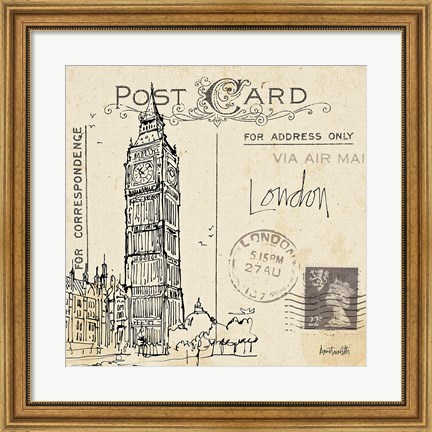 Framed Postcard Sketches II Print