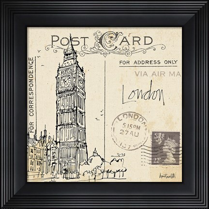 Framed Postcard Sketches II Print