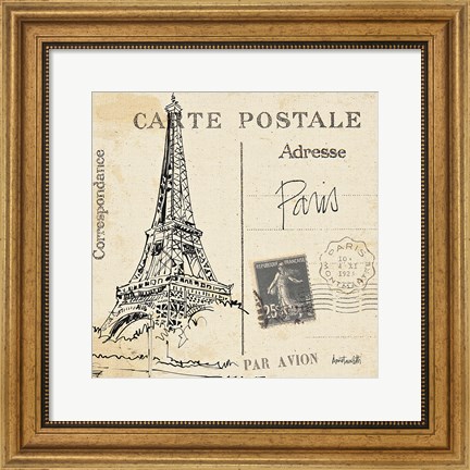 Framed Postcard Sketches III Print