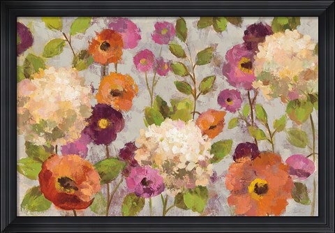 Framed Hydrangeas and Anemones Print