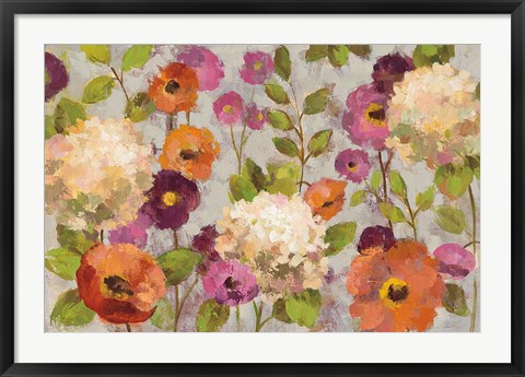 Framed Hydrangeas and Anemones Print