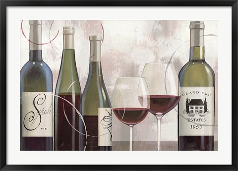 Framed Taste Appeal Red II Print