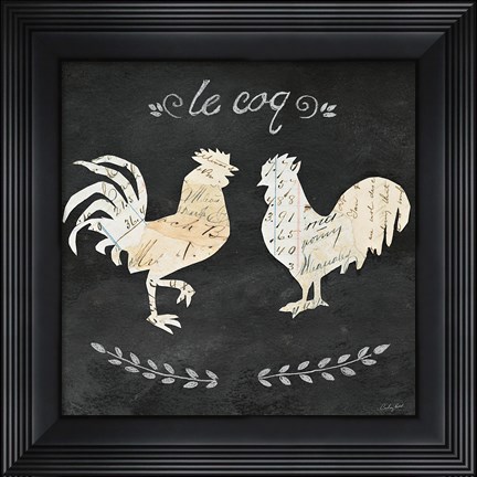 Framed Le Coq Cameo Sq Print