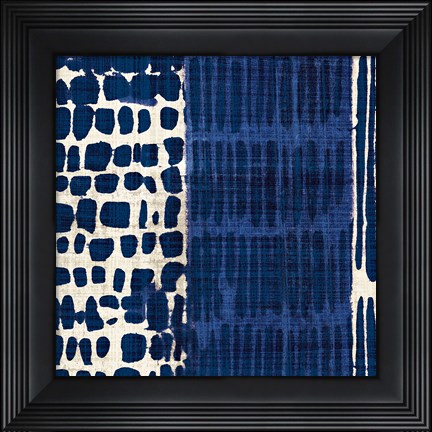 Framed Indigo Batik I Print