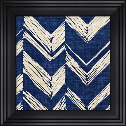 Framed Indigo Batik II Print