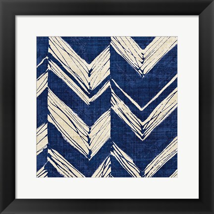 Framed Indigo Batik II Print