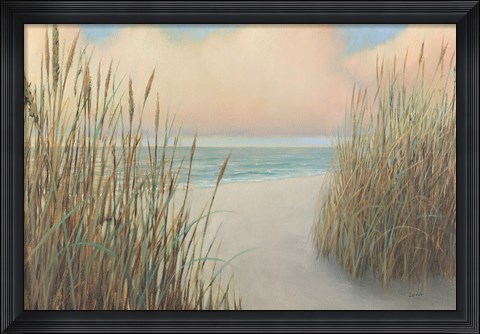 Framed Beach Trail I Print