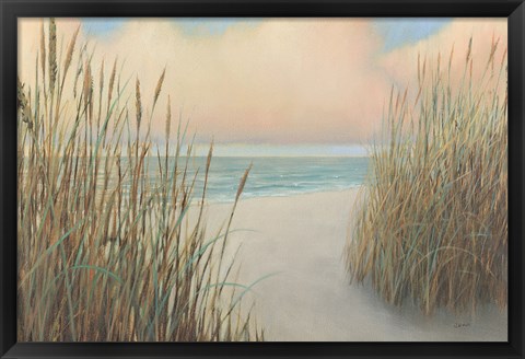 Framed Beach Trail I Print