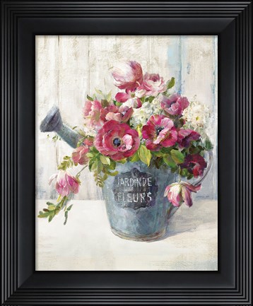 Framed Garden Blooms II Print