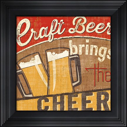 Framed Craft Brew I Print