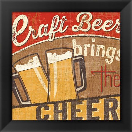 Framed Craft Brew I Print