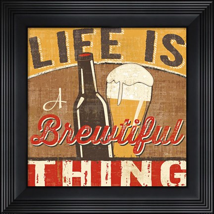 Framed Craft Brew II Print