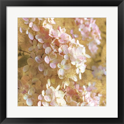 Framed Gilded Hydrangea I Print