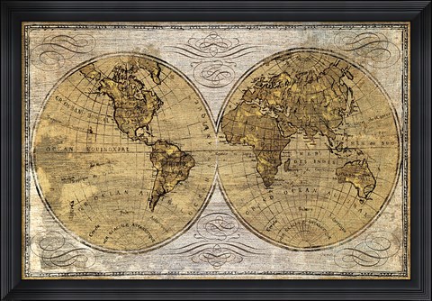 Framed Worldwide I Print