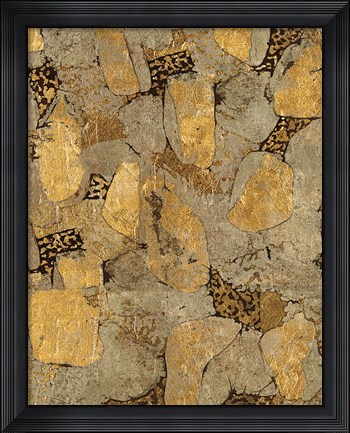 Framed Gilded Stone Gold II Print