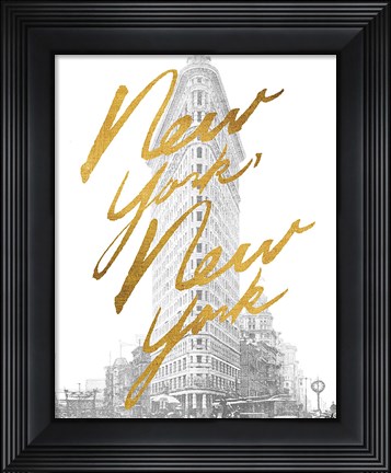Framed Gilded New York Print
