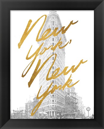 Framed Gilded New York Print