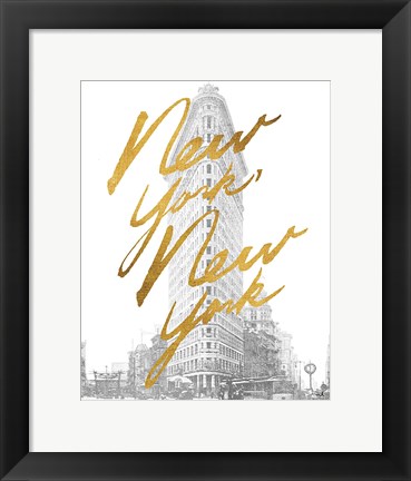 Framed Gilded New York Print