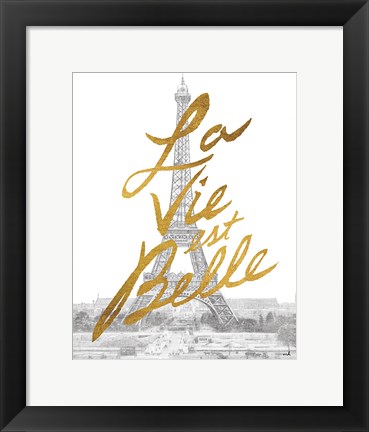 Framed Gilded Paris Print