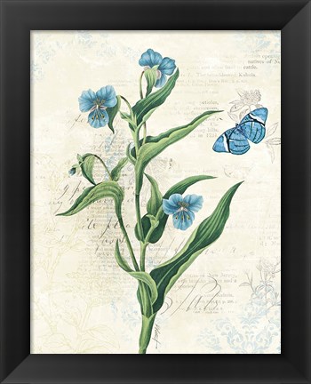 Framed Booked Blue I Print