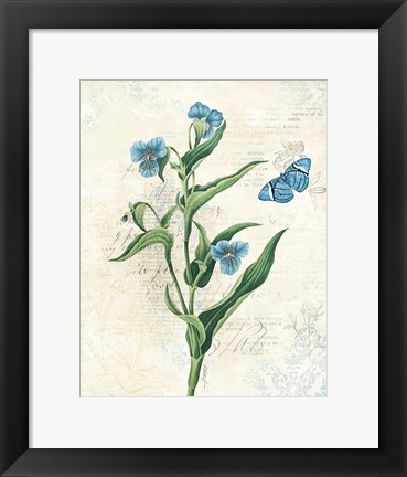 Framed Booked Blue I Print