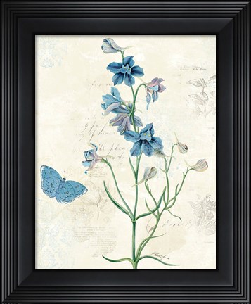 Framed Booked Blue II Print