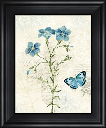 Framed Booked Blue III Print