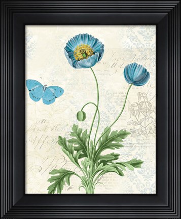Framed Booked Blue IV Print
